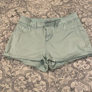 Mint Green Blue Juniors Shorts